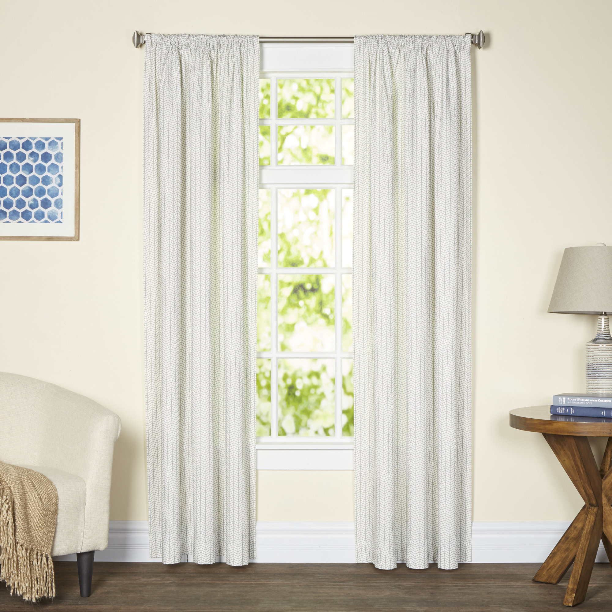 Herringbone Curtain Panels & Reviews AllModern